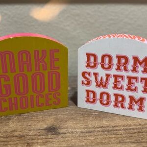 Colorful Dorm Room Signs Set